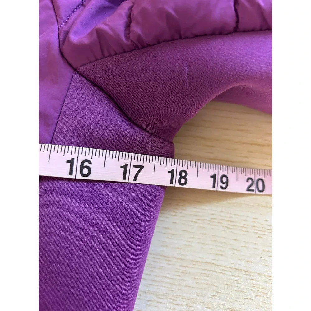 Bernardo Performance Hooded Quilted Water Repellent Jacket Purple Size S outdoor